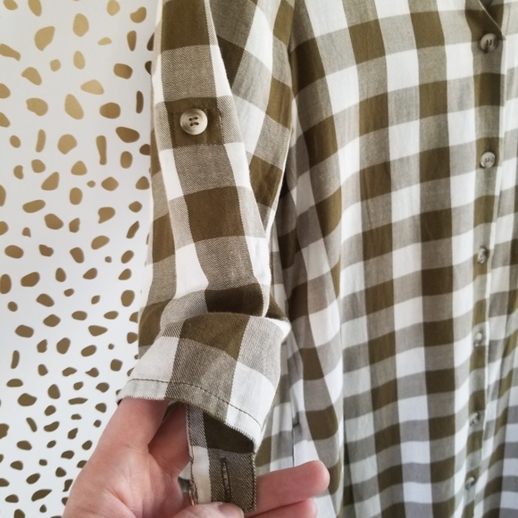 MUDO FTS 64 Brass Gingham Print Tent Dress - Picture 4 of 5